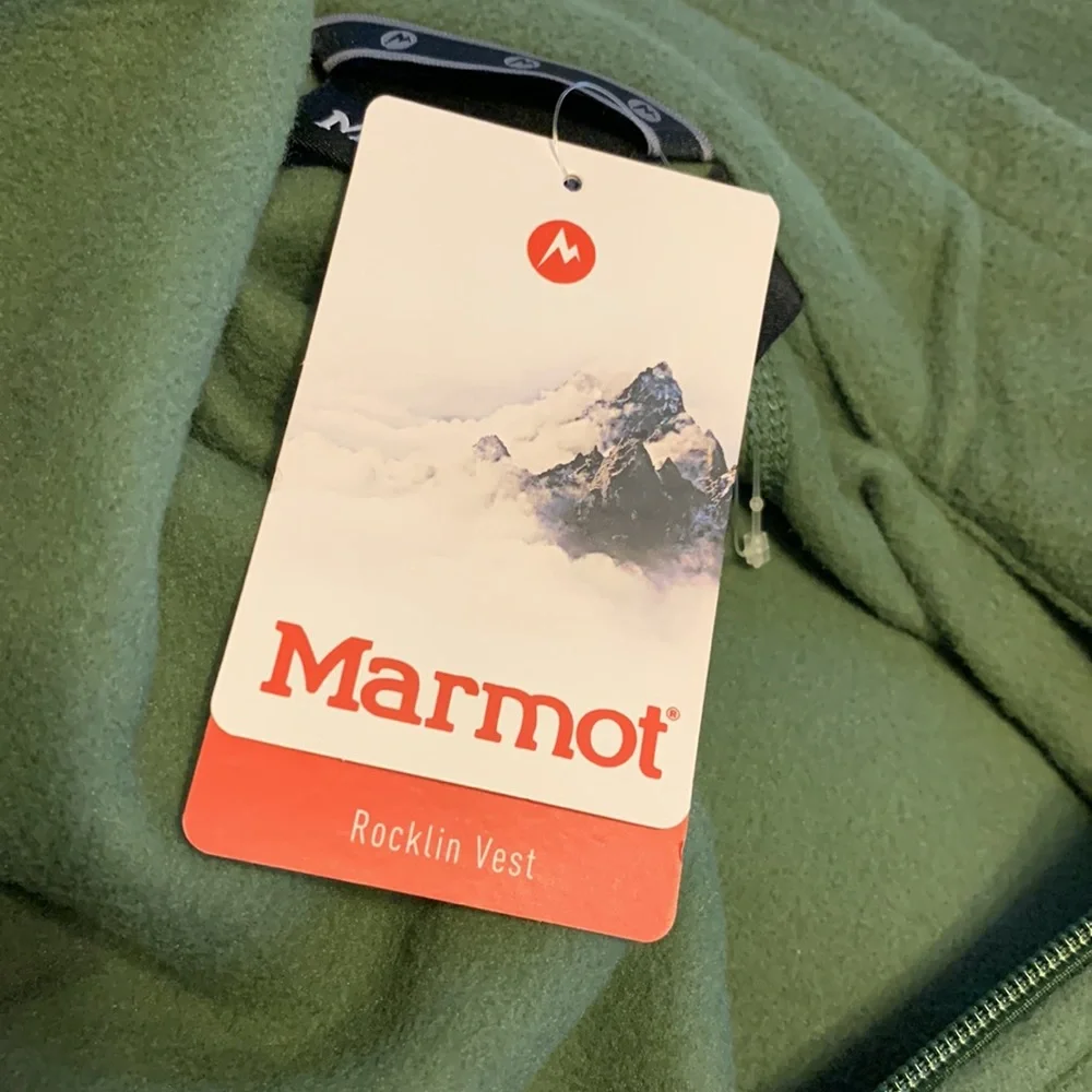 Marmot Men’s Green Rocklin Fleece Vest